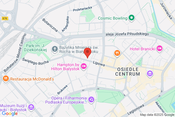 Sienny Rynek. Centrum handlowe, salon optyczny