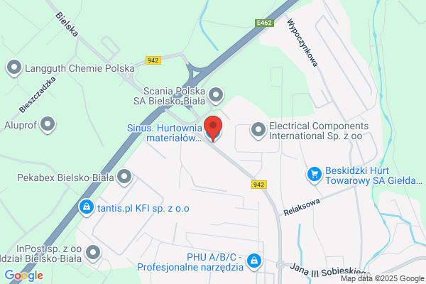 Sinus. Kamien naturalny, zwiry klorowe, materialy budowlane i instalacyjne