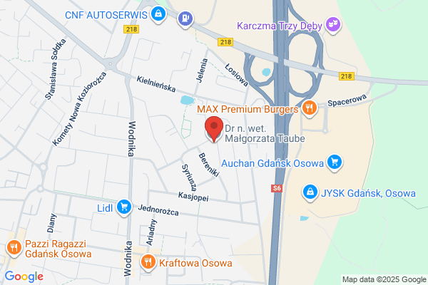 Taube Malgorzata, lek. wet. Spec. chorób psów i kotów. Lecznica dla malych zwierzat