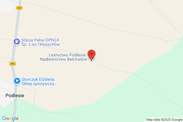 Podlesniczówka. Lesnictwo Lekawa II. Nadlesnictwo Belchatów
