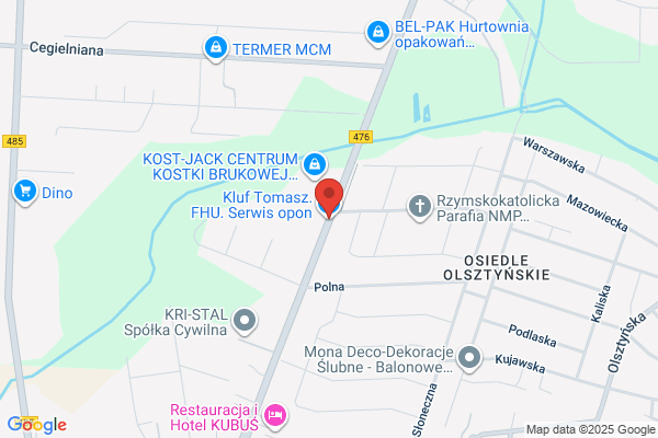 Kluf Tomasz. FHU. Prostowanie, naprawa felg