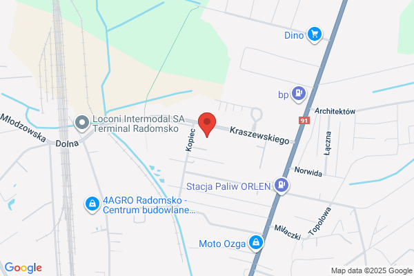 Radomsko. Okregowa Spóldzielnia Mleczarska. Hurtownia firmowa