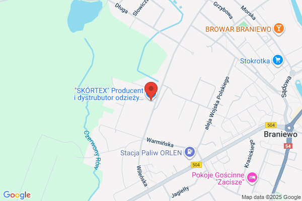 Skórtex. S.j. ZPChr. Producent odziezy roboczej i ochronnej. Grybek i Redyk