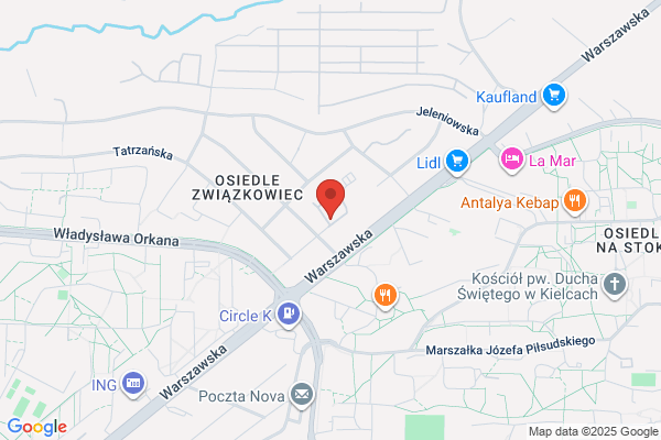 Zaklad Gazowniczy w Kielcach. Rejon eksploatacji sieci