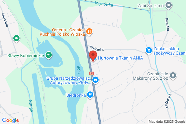 Ania. Hurtownia tkanin, firan i dodatków krawieckich
