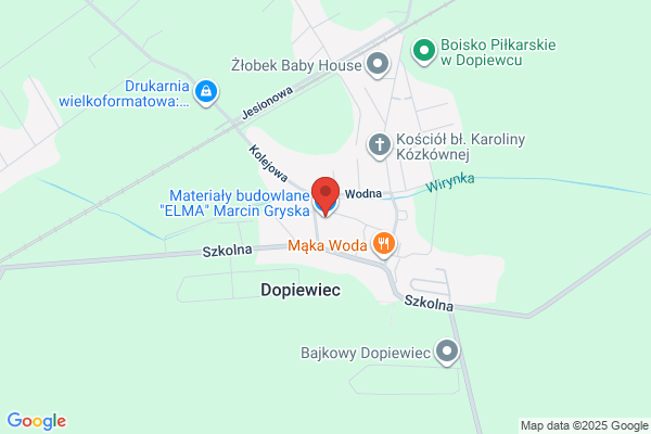 Elma. Biuro handlowo - uslugowe. Sprzedaz materialów budowlanych. Gryska M.