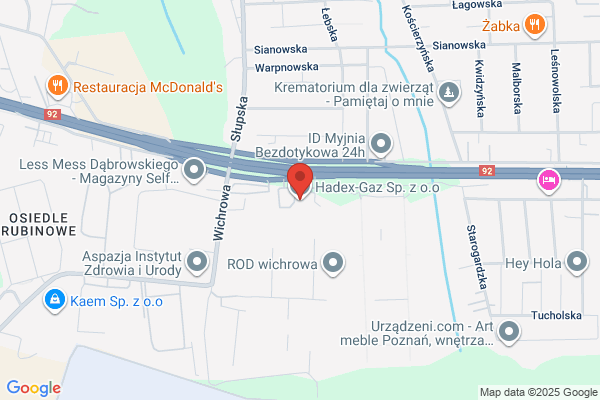 Hadex-Gaz. Sprzedaz butli gazowych