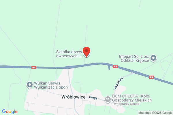 Widerlik Leszek. Ekologiczna szkólka drzewek owocowych i krzewów ozdobnych