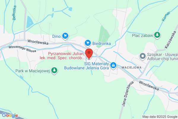 Pyrzanowski Julian, lek. med. Spec. chorób wewn. i medycyny rodzinnej, reumatolog