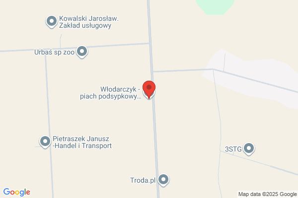 Wlodarski Krzysztof. Kopalnia piasku i zwiru, transport, materialy opalowe