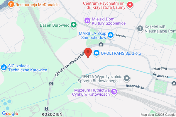 C. Hartwig-Katowice SA. Przedsiebiorstwo Spedycji Miedzynarodowej. Baza samochodowa