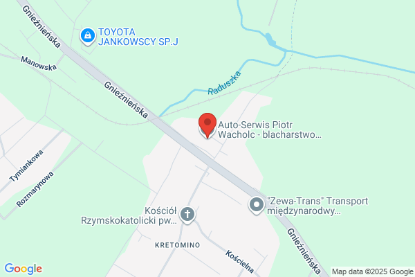 Przybyl. Zaklad mechaniki pojazdowej. Blacharstwo i lakiernictwo