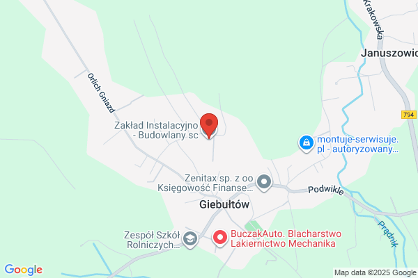 Sanitarbud. Zaklad instalacyjno - budowlany. Róg J.