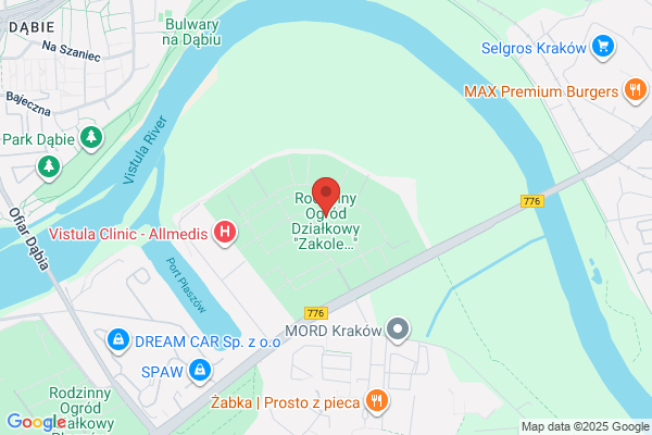 Zakole Wisly. Rodzinny Ogród Dzialkowy