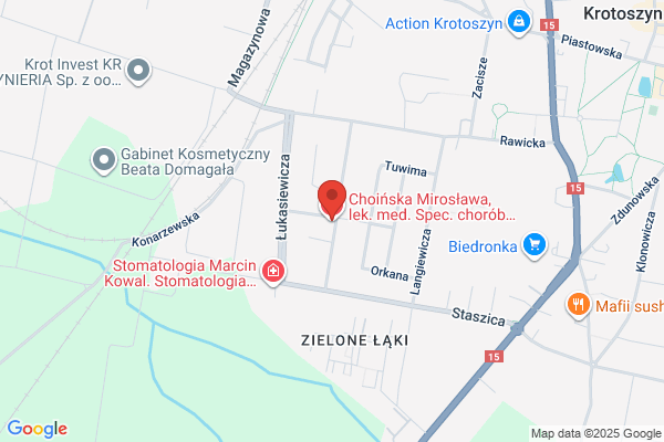 Choinska Miroslawa, lek. med. Spec. chorób dzieciecych. Gabinet
