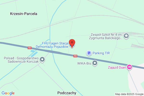 Fagen SC. Stacja demontazu pojazdów. Zaswiadczenia o kasacji