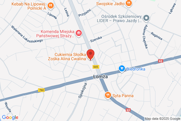Cukiernia Słodka Zośka Alina Cwalina