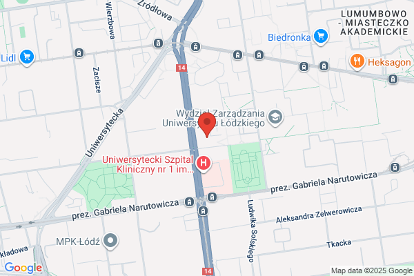 Stolówka przy Centrum Szkoleniowo - Konferencyjnym UL
