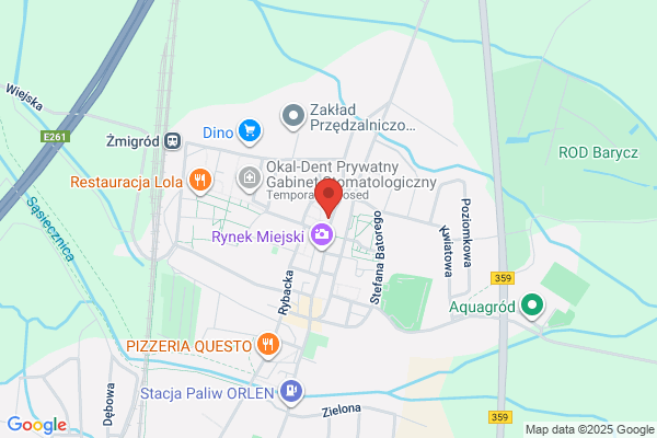 Delfinek. Sklep rybny. Grzywna M.