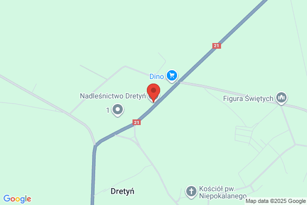 Lesnictwo Okunino. Nadlesnictwo Dretyn