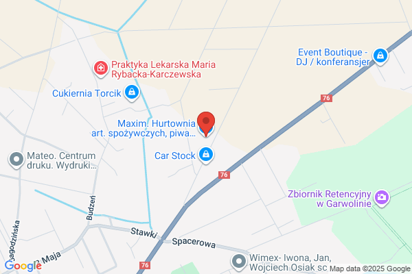 Maxim. Hurtownia art. spozywczych, piwa i napojów
