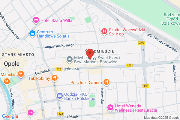 Okulewicz-Gojlik Danuta, lek. med. Spec. chirurgii plastycznej. Gabinet