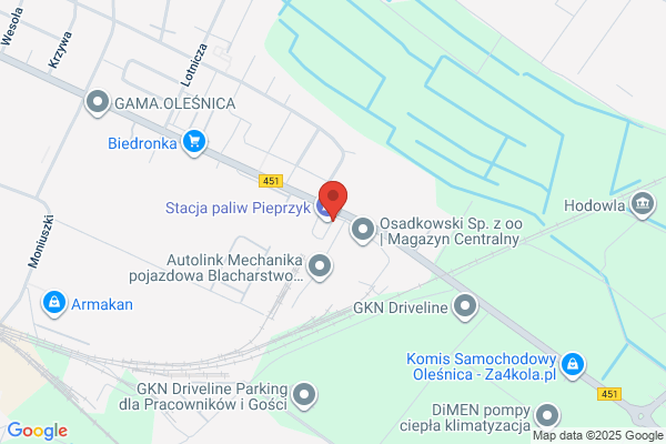 Petrochemia Plock SA. Stacja paliw