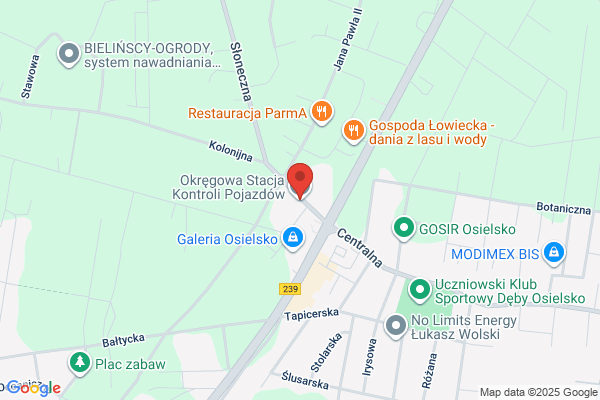 Okregowa stacja kontroli pojazdów. Warsztat naprawczy