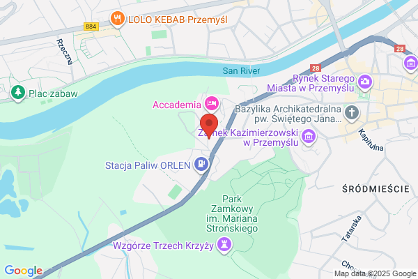 Zamek. Kemping