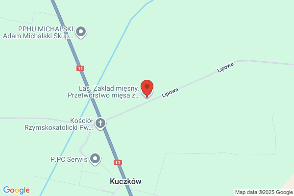 Las. Zaklad miesny. Przetwórstwo miesa z dziczyzny i wieprzowiny. Chlasta M.