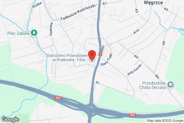 Starostwo Powiatowe w Krakowie. Wydzial Komunikacji. Siedziba