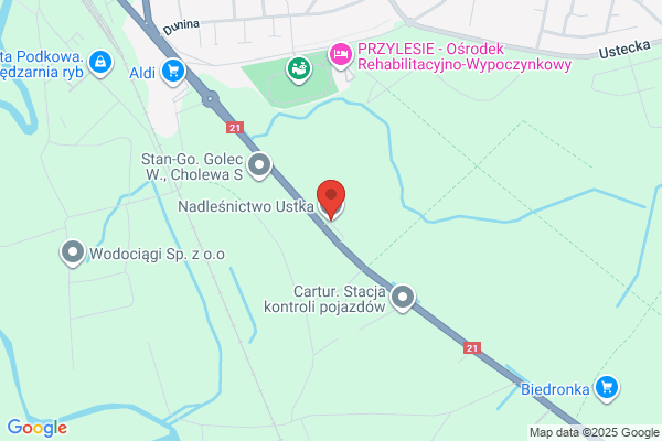 Lesnictwo Karzcino. Nadlesnictwo Ustka