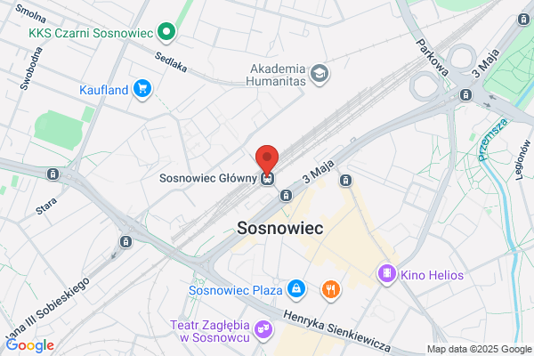 PKP. Przewozy Regionalne. Sp. z o.o. Slaski Zaklad Przewozów Regionalnych. Stacja Sosnowiec Glówny
