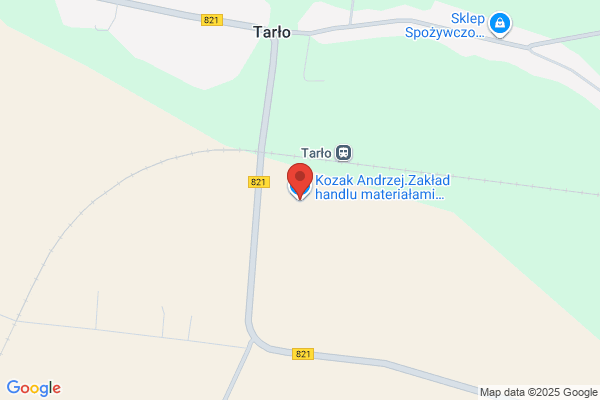 Kozak Andrzej. Zaklad handlu materialami budowlanymi i opalem. Baza