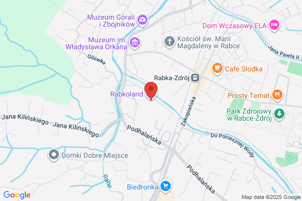 Rabkolandia. Przedsiebiorstwo uslugowo - rozrywkowe. Sienkowiec M.