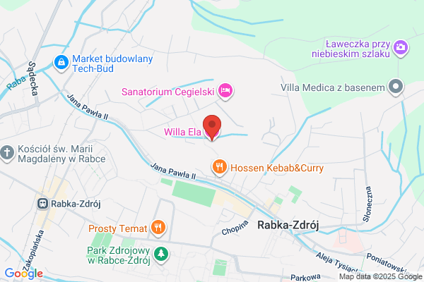 Willa Ela. Wynajem pokoi i zywienie. Sroka W.