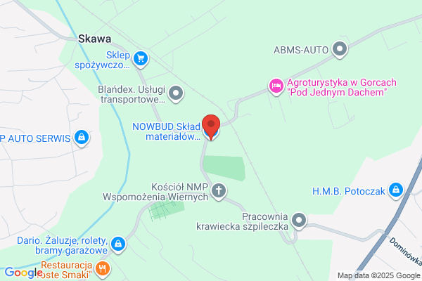 Nowbud. S.j. Sklad materialów budowlanych. Nowak K.G.