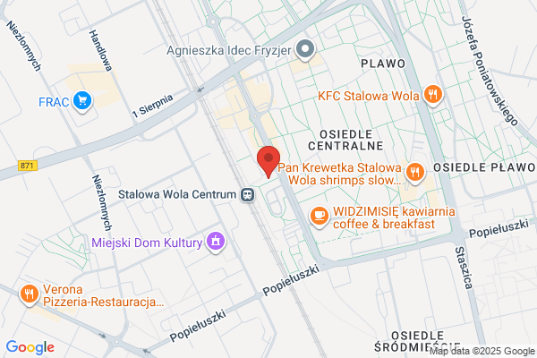 Kiosk z odzieza i obuwiem