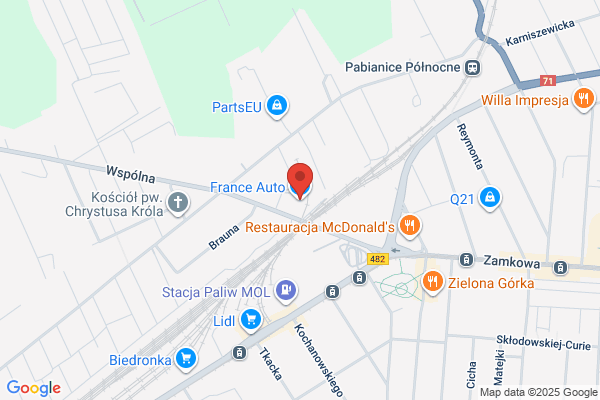 France-Car. Sprzedaz uzywanych czesci do aut francuskich. Radziewicz A.