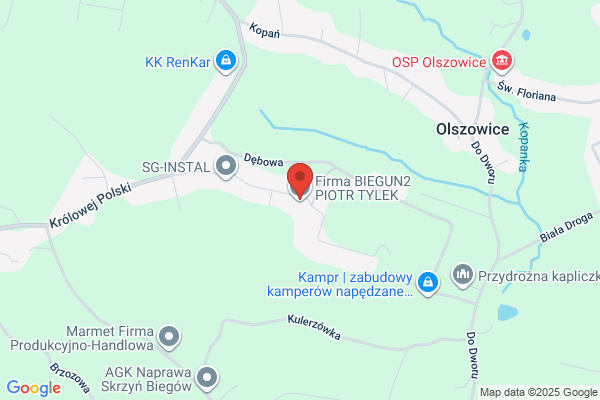 Biegun 2. Producent klamek okiennych, art. z metalu i tworzyw sztucznych. Tylek P.