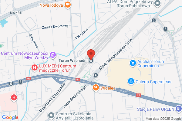 PKP. Stacja kolejowa Torun Wschodni