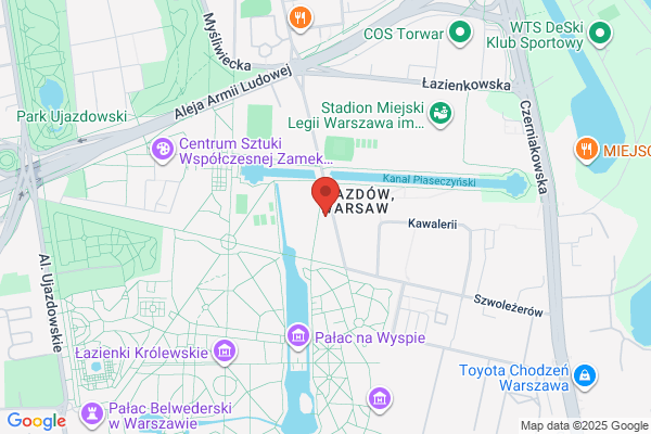 Lazienki Królewskie. Bar kawowy