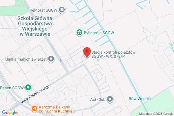 Stacja kontroli pojazdów Szkoly Glównej Gospodarstwa Wiejskiego