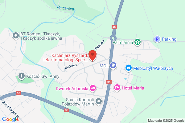 Kachniarz Ryszard, lek. stomatolog. Spec. chirurgii stomatologicznej. Stomatologia zachowawcza, protetyka