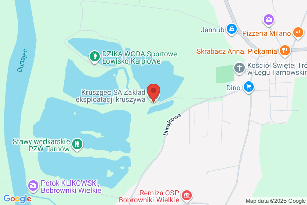 Kruszgeo SA. Zaklad eksploatacji kruszywa Dwudniaki