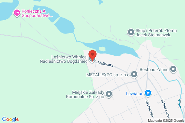 Lesnictwo Witnica. Nadlesnictwo Bogdaniec