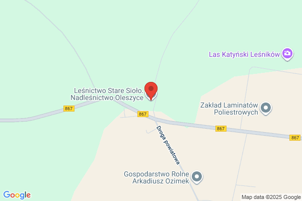 Lesnictwo Stare Siolo. Nadlesnictwo Oleszyce