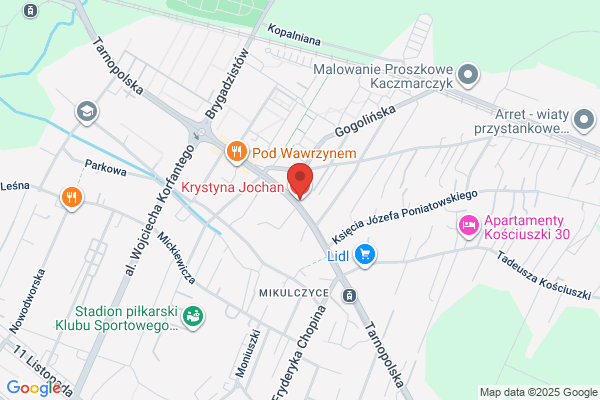 Jochan Krystyna, dr nauk med. Spec. chorób oczu. Gabinet