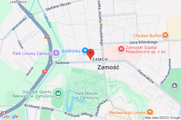 Sklep motoryzacyjny przy PPKS Zamosc
