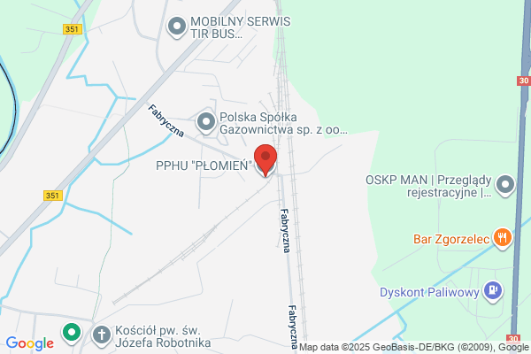 Plomien. Uslugi ppoz., okna PCV, kominki